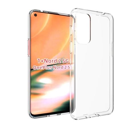 OnePlus Nord 2 5G støtdempende silikonetui Simple Transparent
