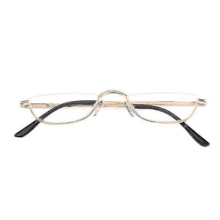 Læsebriller Metal Fjederhængsler Halvmåne Semi Kantløse Læsere 1.0~4.0