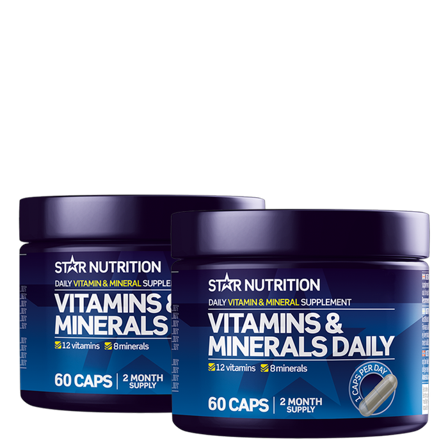 2 x Vitamins & Minerals Daily 60 kapslar