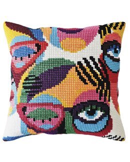 Broderikit Pude Abstrakt - Collection D'Art