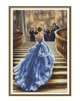 Broderikit Billede Askepot - Nova Sloboda