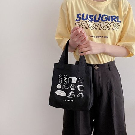 Lunchpåse Canvas Lunchlåda SVART TYP 3-S SVART black_sai