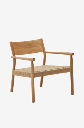 Kave Home - Stol med armstöd Yalia - Brun - Karmstolar - Från Homeroom