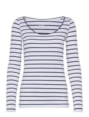 T-Shirts T-shirts & Tops Long-sleeved Multi/mönstrad Esprit Casual