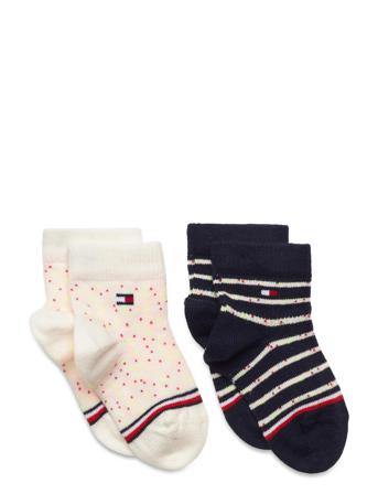 Th Baby Sock 2P Neppy Stripes Socks & Tights Socks Multi/mønstret Tommy Hilfiger