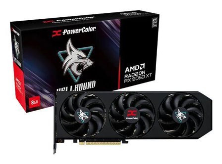 POWERCOLOR Hellhound AMD Radeon RX 9060 XT Skjermkort, PCI Express 5.0, 8GB GDDR6