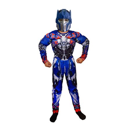 Optimus Prime-kostume til børn Superhelte-kostume Halloween Rollespil Maske Fantasi - 3 Dele M(120-130CM) M.I