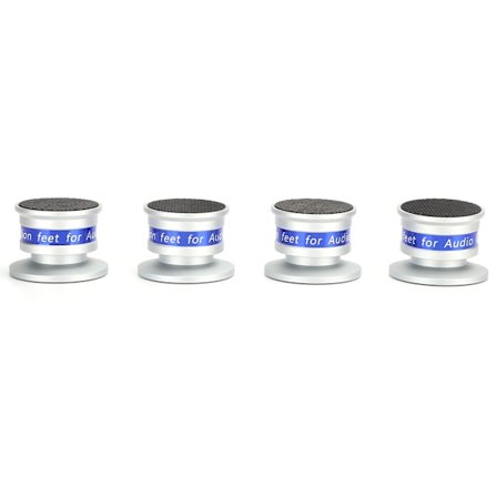 Preffair Isolationsfødder Pladespiller Audio Isolationspuder Spikes til CD/DVD Forstærker Sølv