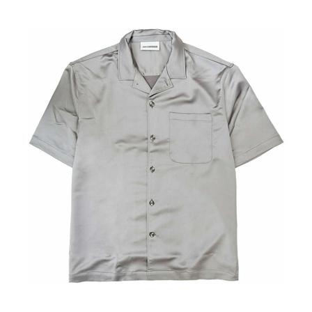Han Kjøbenhavn Short Sleeve Shirts Grå, Herre Skjorter