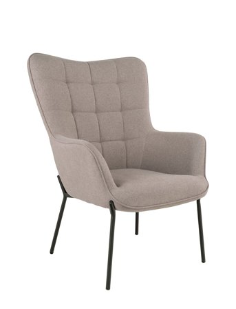House Nordic Tyra - Chair, Stone With Black Legs - Grey - ONE SIZE
