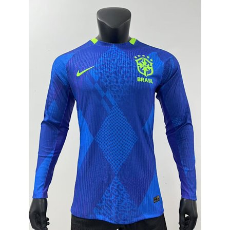 25-26 Brasil landslagsdrakt borte langermet spiller fotball t-skjorte S-3XL