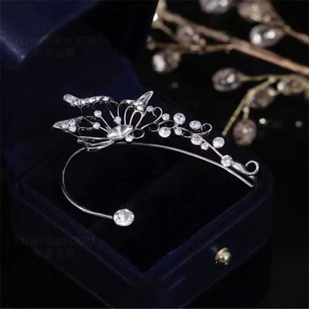 Butterfly Clip øreringe Clip øreringe SØLV TYPE C TYPE C