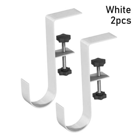 1/2 kpl Pöydän reunakoukku ripustuskoukku VALKOINEN 2 KPL VALKOINEN 2 KPL White 2Pcs