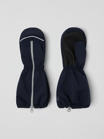 Skallvotter med glidelås - 2 - barneklær - blue - Polarn O. Pyret