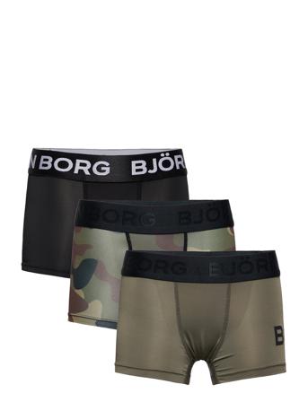 Performance Boxer 3P Night & Underwear Underwear Underpants Grön Björn Borg