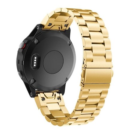 Garmin Fenix 5X rustfri lænke-urrem - guld