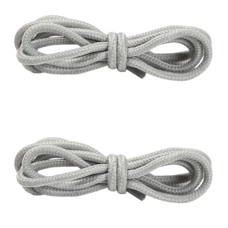 Runda skosnören 5 par Grå 4 mm/1.5 m Grå 4 mm/1.5 m