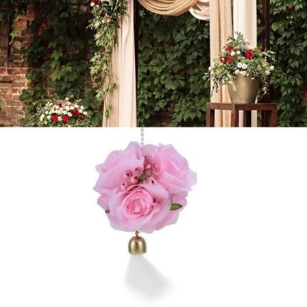 2023 Hengende blomsterball Simulering Rose Ball Kunstig blomsterball Rose lysarmatur tilbehør