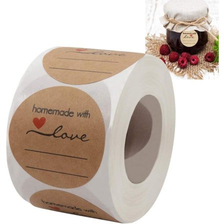 Etiketter for syltetøy- og geléglass, konserveringsetiketter for Mason-glass og