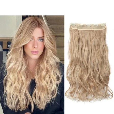 Hårstyling forlængelse til kvinder 50 cm bølget