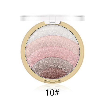 Femfärgs Bakpulver Ögonskugga Reparation Highlight Integrerad Ögonskugga Fin Glänsande Lat Puder Rouge 10g