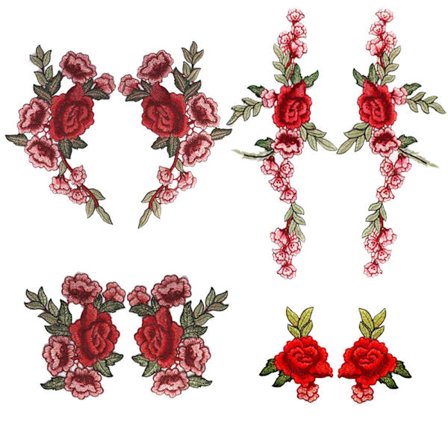 8 kpl kukka kirjonta korjausta ommella korjausta ruusu korjaus