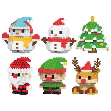 Dette miniatyrbyggesettet for jul er egnet for voksne og barn. Det lar deg lage miniatyrbyggfigurer selv