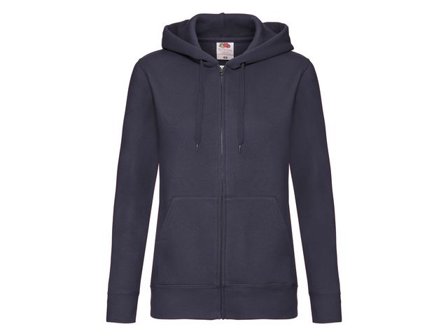 FRUIT OF THE LOOM Zip Hoodie dam marin S - Lyreco - Yrkeskläder - Tröjor och Sweatshirts - Zip-tröjor