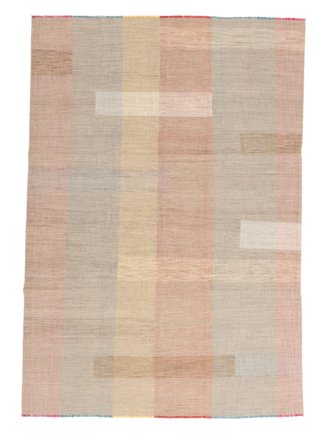 Kelim Modern Teppich 239X343 Braun/Orange Wolle, Afghanistan