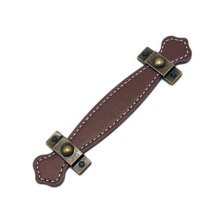 Sinklegering Skinnhåndtak Skinnbokshåndtak LYSEBRUN 96MM