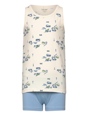 Underwear Set - W. Boy Print Blue CeLaVi