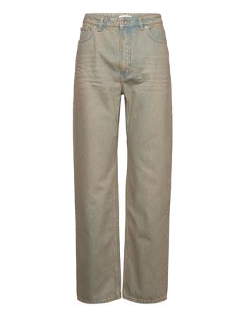 Ilo Rigid Denim Rette Jeans Beige Wood Wood*Betinget Tilbud