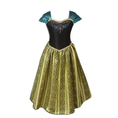 Frozen Prinsesse Anna Cosplay Barn Jenter Satin Kjole Halloween Karneval Kostyme-Anna Kjole
