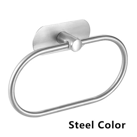 Håndkleringholder Rustfritt Stål Baderom Håndkleholder Vintage Veggmontert Baderom Håndklestativ for Hjem Hotell