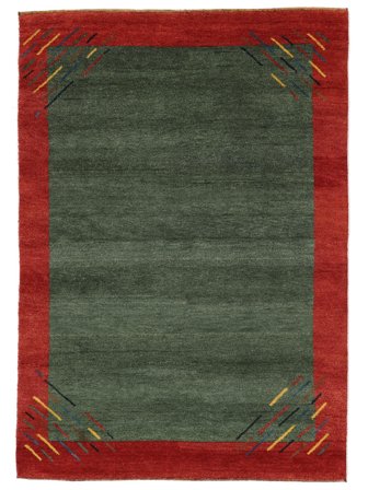 Gabbeh Rustic Teppich 166X236 Schwarz/Dunkelrot Wolle, Persien/Iran