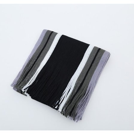 Høykvalitets Stripete Skjerf - Fire Farger, Unisex