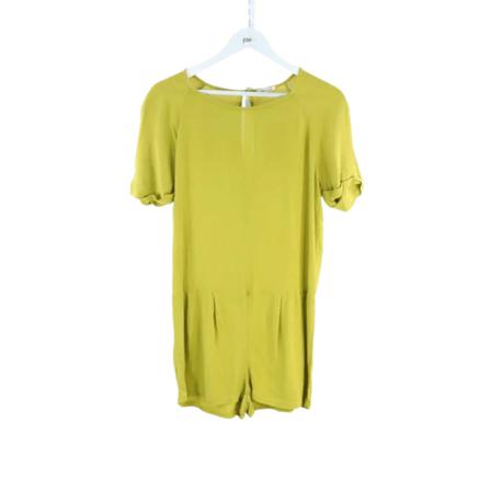 American Vintage, Pre-owned Polyester jumpsuit Geel, Dames, Maat:S,Viscose