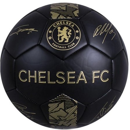 Chelsea FC Phantom Signature Fotboll 5 Svart/Guld