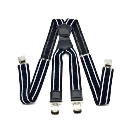 Mænds seler 4 cm bred vintage Stærk holdbar Fuldt justerbar med 4 metalclips X-form til mænd og kvinder