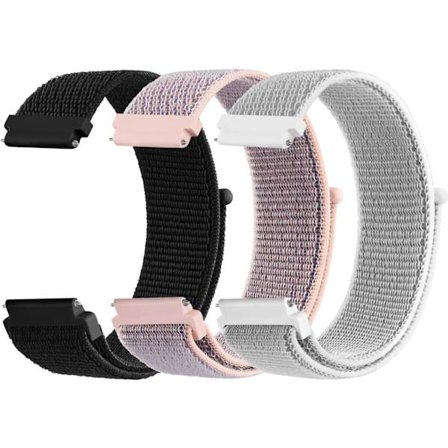 3-pak 20mm nylonrem, dame- og herre-erstatningsrem