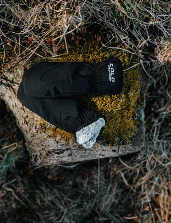 COLD Softshell Mitten - Black - L