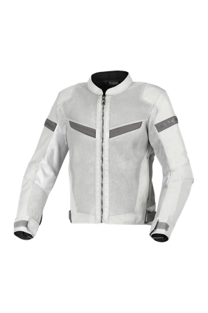 Giacca Moto Macna Velotura Grigio Chiaro S