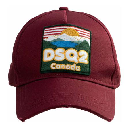Dsquared2, Dsquared 2 baseball cap Dsq 2 Canada bordeaux Rood, Heren, Maat:ONE Size