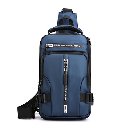 Sling Crossbody Bag Axelryggsäck BLÅ - spot försäljning