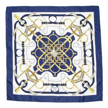Hermès Vintage, Pre-owned scarf Blauw, Heren, Maat:ONE Size
