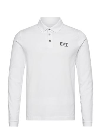 Polo Shirt Polos Long-sleeved Valkoinen EA7