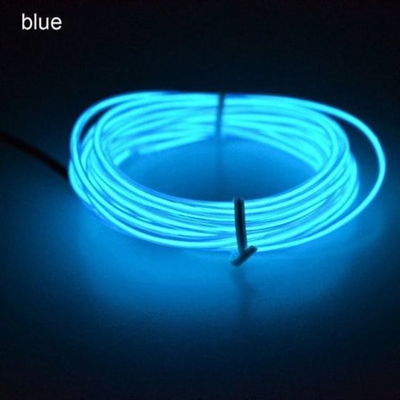 Batteridrevet Led Glowstrip Neon Loop 3 meter - Blå