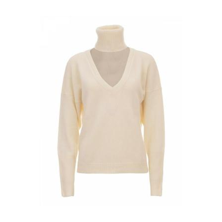 Federica Tosi Stickat beige, Dam Polotröjor, Dam, Storlek: S