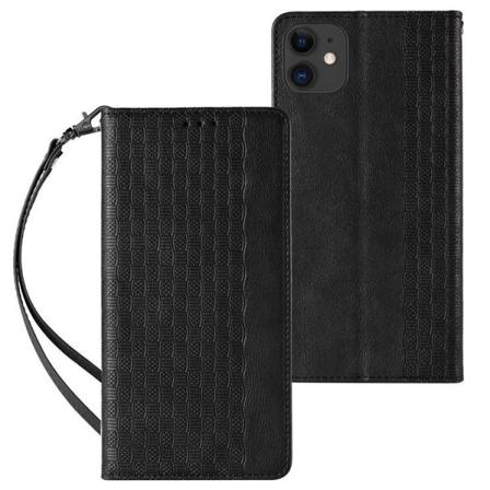 Iphone 13 Mini Plånboksfodral Magnet Strap - Svart