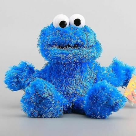 Plys Animal Elmo Cookie Børnedagsgave.-1 A blue